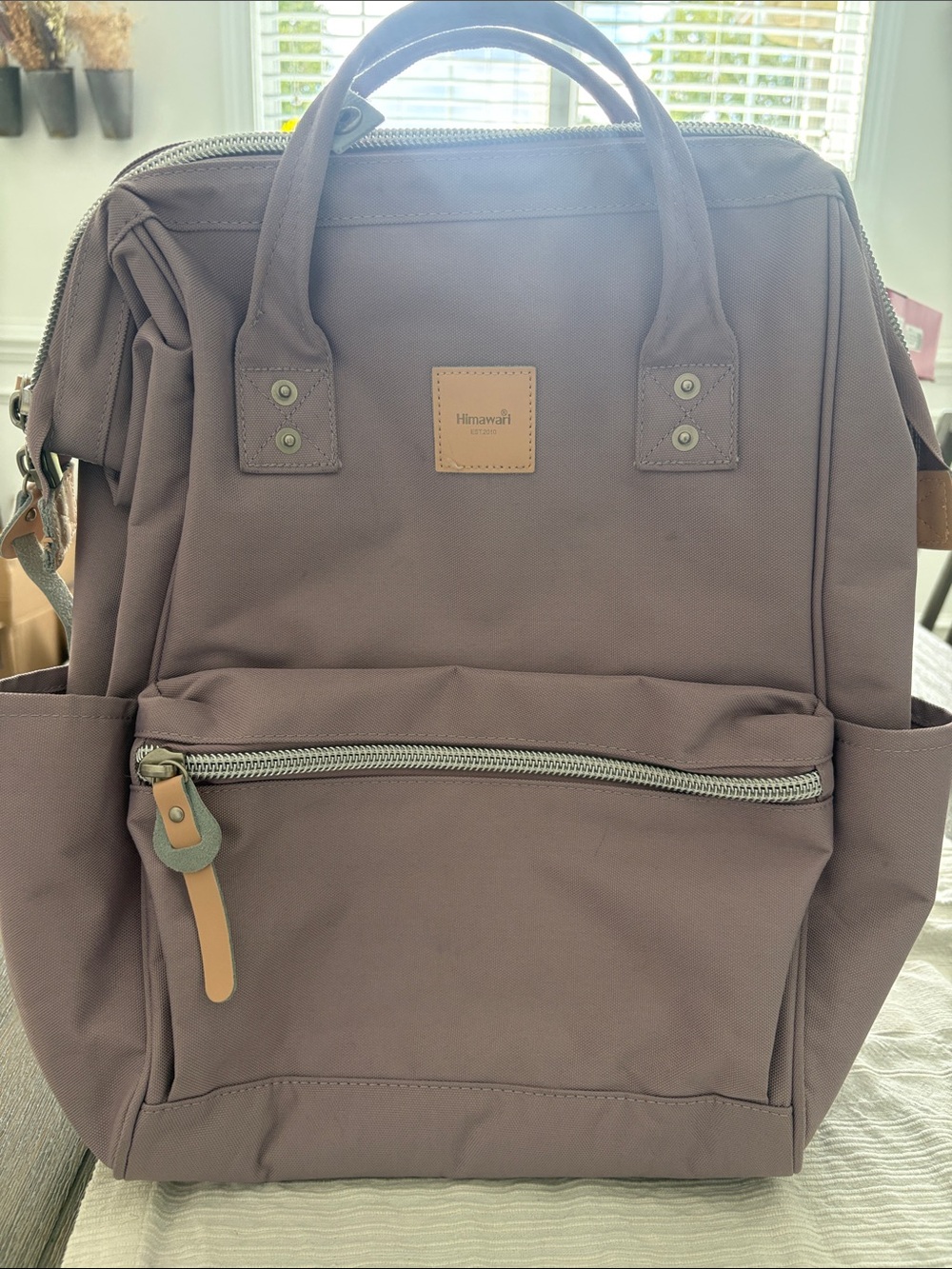 Lavender Canvas Backpack - Everyday Travel Backpack